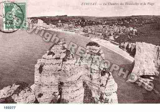 Ville de ETRETAT, carte postale ancienne