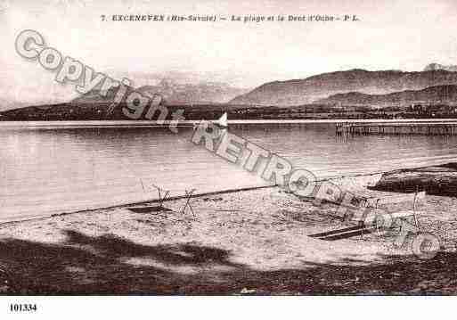 Ville de EXCENEVEX, carte postale ancienne Ville de EXCENEVEX, carte postale ancienne