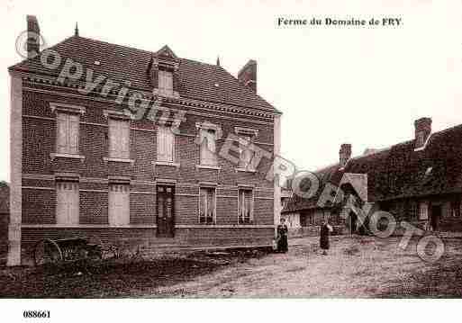 Ville de FRY, carte postale ancienne