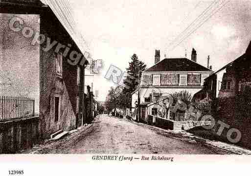 Ville de GENDREY, carte postale ancienne