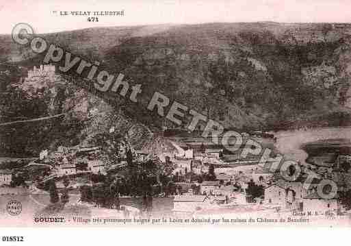 Ville de GOUDET, carte postale ancienne