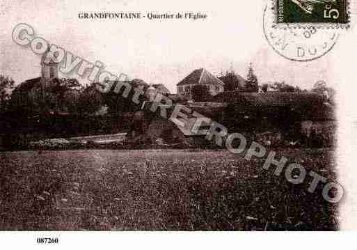 Ville de GRANDFONTAINE, carte postale ancienne