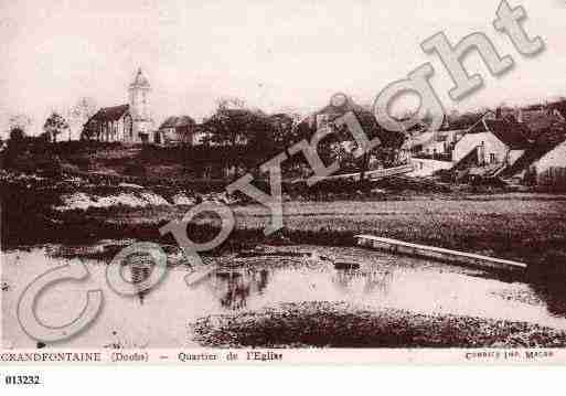 Ville de GRANDFONTAINE, carte postale ancienne