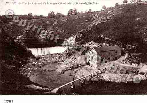 Ville de GUERET, carte postale ancienne