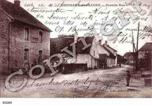 Ville de HEUILLEYSURSAONE, carte postale ancienne