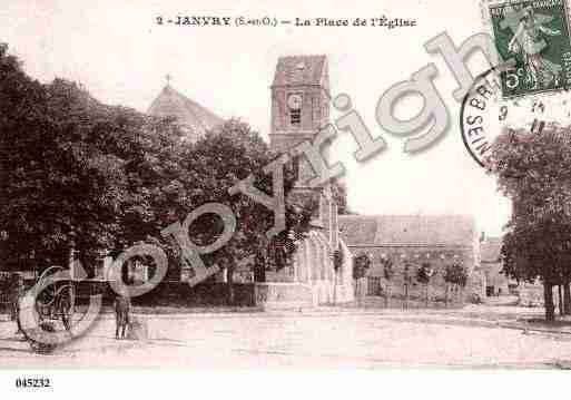 Ville de JANVRY, carte postale ancienne