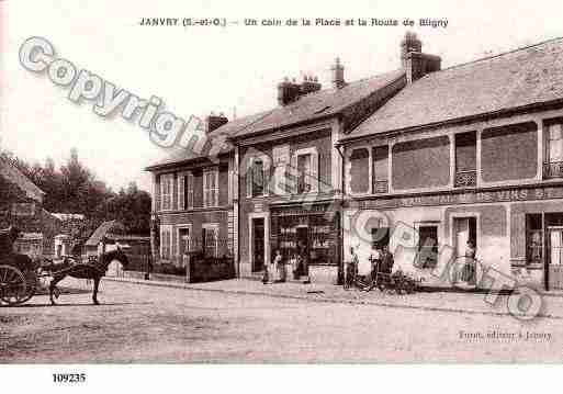 Ville de JANVRY, carte postale ancienne