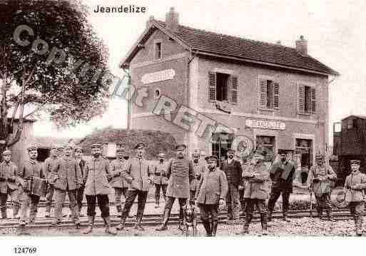 Ville de JEANDELIZE, carte postale ancienne