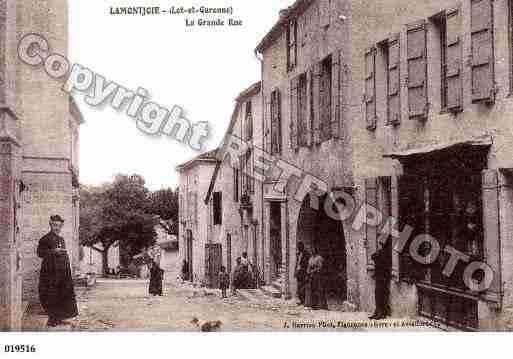 Ville de LAMONTJOIE, carte postale ancienne