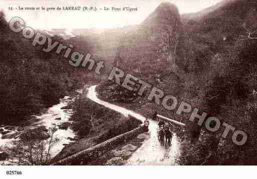 Ville de LARRAU, carte postale ancienne