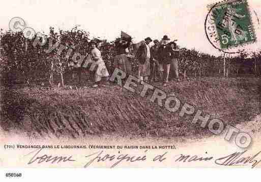 Ville de LIBOURNE, carte postale ancienne