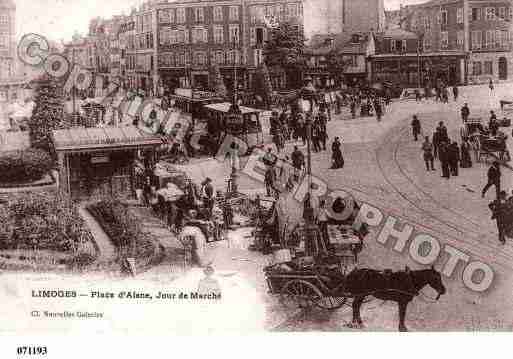 Ville de LIMOGES, carte postale ancienne Ville de LIMOGES, carte postale ancienne