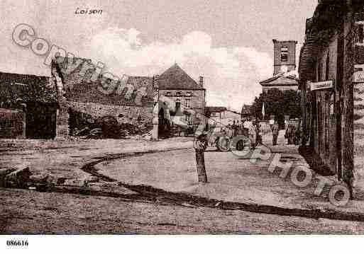 Ville de LOISON, carte postale ancienne