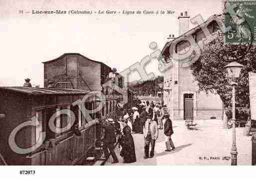 Ville de LUCSURMER, carte postale ancienne