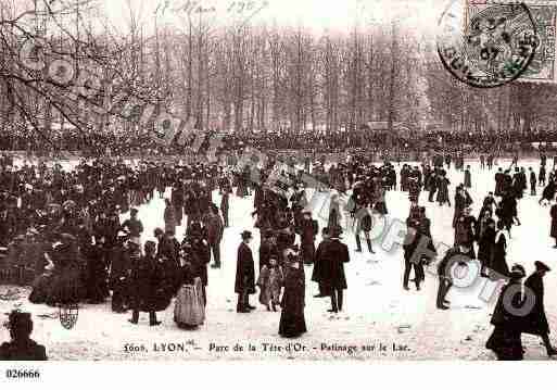 Ville de LYON, carte postale ancienne