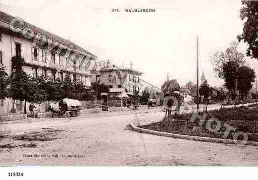 Ville de MALBUISSON, carte postale ancienne