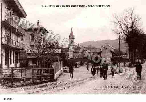 Ville de MALBUISSON, carte postale ancienne