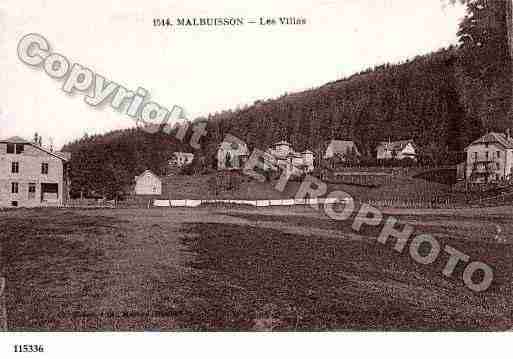 Ville de MALBUISSON, carte postale ancienne