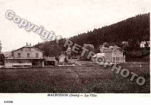 Ville de MALBUISSON, carte postale ancienne