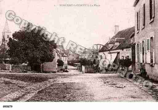 Ville de MONCEAUXLECOMTE, carte postale ancienne