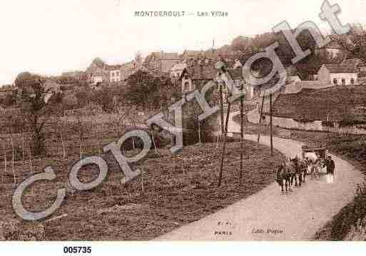 Ville de MONTGEROULT, carte postale ancienne