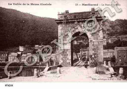 Ville de MONTHERME, carte postale ancienne