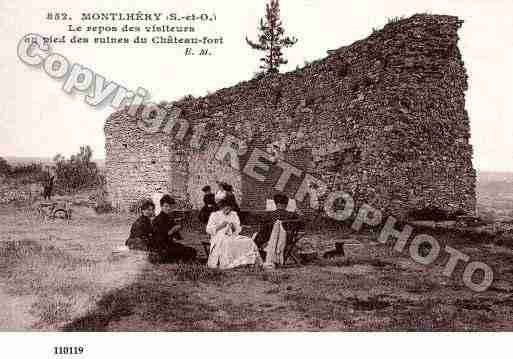 Ville de MONTLHERY, carte postale ancienne