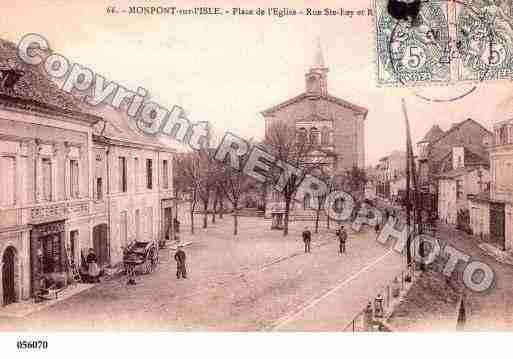 Ville de MONTPONMENESTEROL, carte postale ancienne