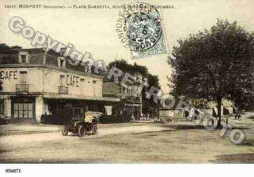 Ville de MONTPONMENESTEROL, carte postale ancienne