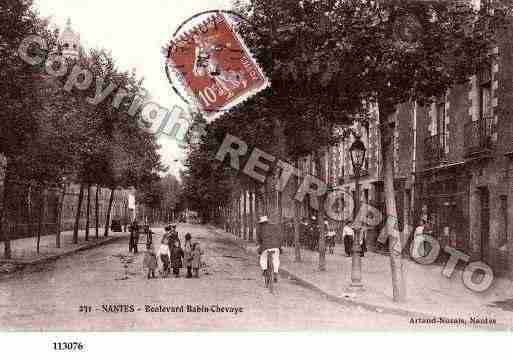 Ville de NANTES, carte postale ancienne