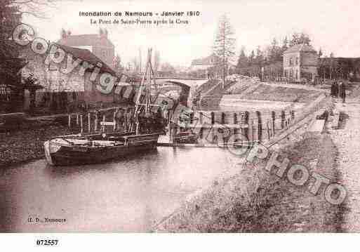 Ville de NEMOURS, carte postale ancienne