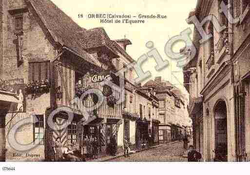 Ville de ORBEC, carte postale ancienne