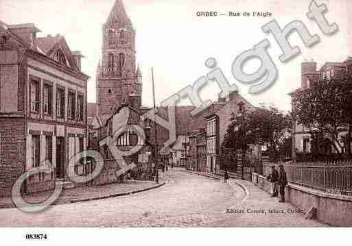 Ville de ORBEC, carte postale ancienne