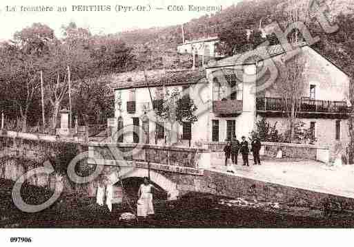 Ville de PERTHUS(LE), carte postale ancienne