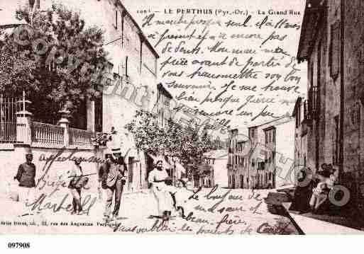 Ville de PERTHUS(LE), carte postale ancienne