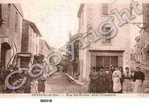 Ville de PEYRIACDEMER, carte postale ancienne