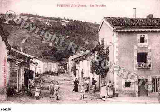 Ville de POISSONS, carte postale ancienne