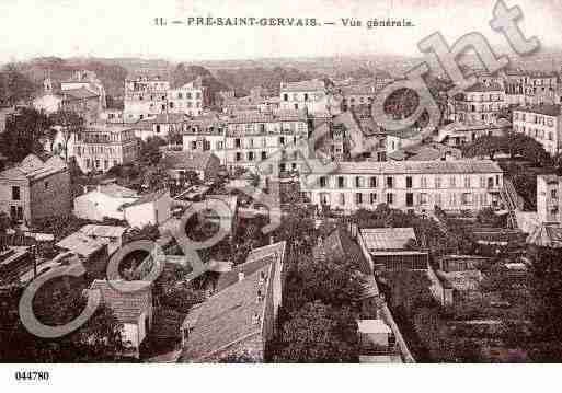 Ville de PRESTGERVAIS(LE), carte postale ancienne