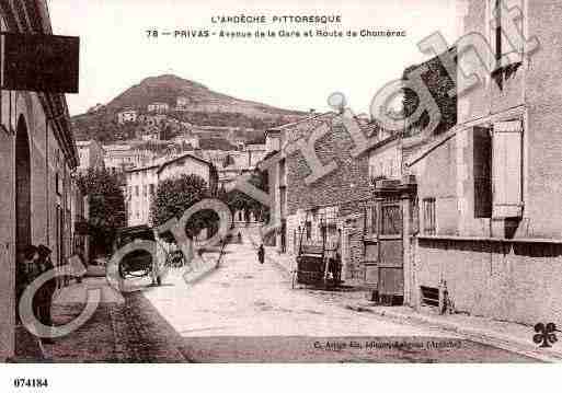 Ville de PRIVAS, carte postale ancienne