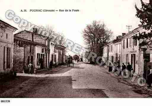 Ville de PUGNAC, carte postale ancienne