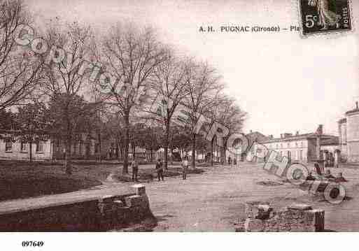 Ville de PUGNAC, carte postale ancienne