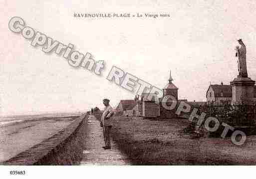 Ville de RAVENOVILLE, carte postale ancienne