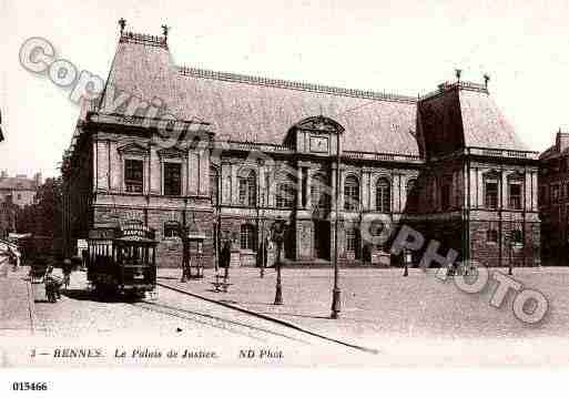 Ville de RENNES, carte postale ancienne