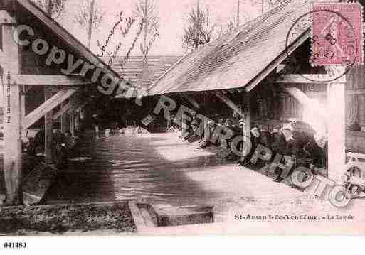 Ville de SAINTAMANDLONGPRE, carte postale ancienne