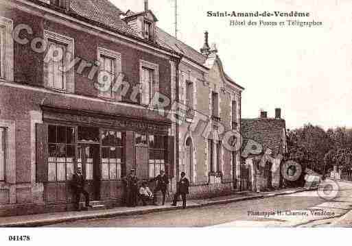 Ville de SAINTAMANDLONGPRE, carte postale ancienne