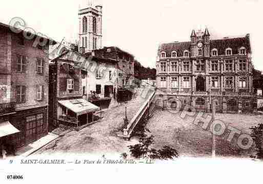 Ville de SAINTGALMIER, carte postale ancienne