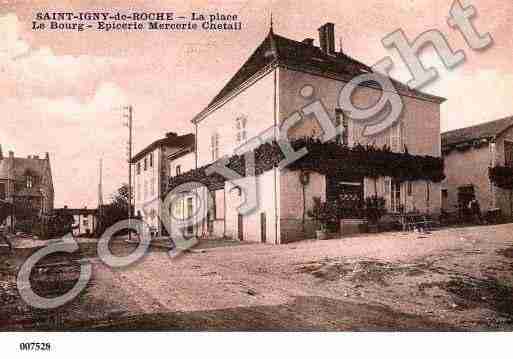 Ville de SAINTIGNYDEROCHE, carte postale ancienne