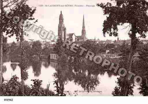 Ville de SAINTLAURENTSURSEVRE, carte postale ancienne