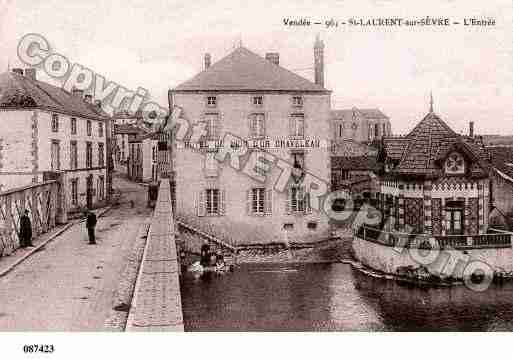 Ville de SAINTLAURENTSURSEVRE, carte postale ancienne