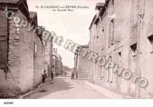 Ville de SAINTLAURENTSURSEVRE, carte postale ancienne